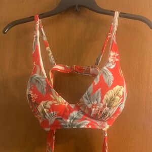 Tropical Floral Bikini Top